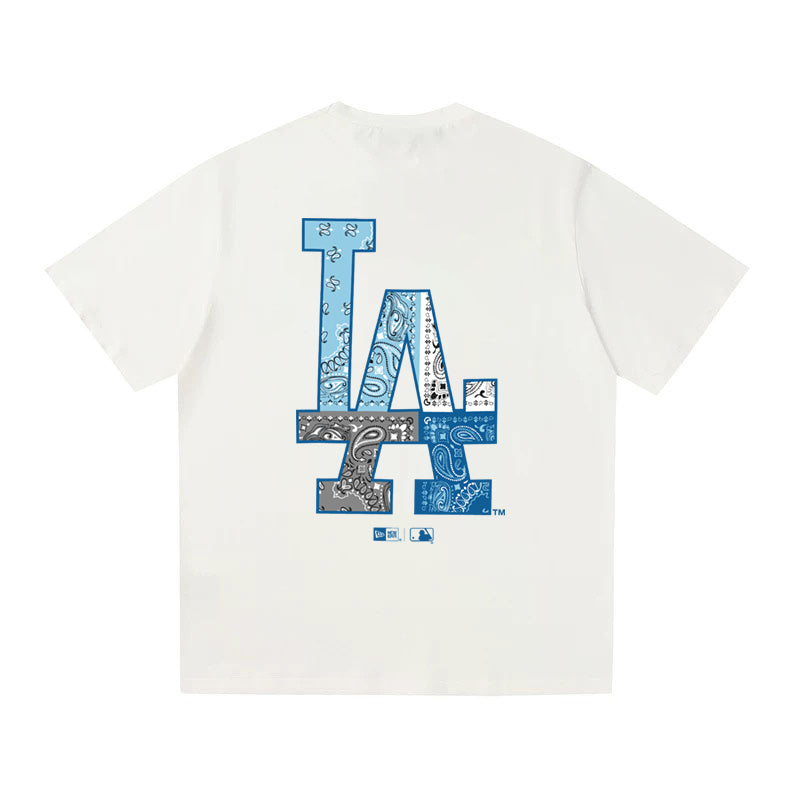 MLB Kaos Logo Seri Huruf, Unisex '"COD '" M-222 Ada 3 Pilihan Warna