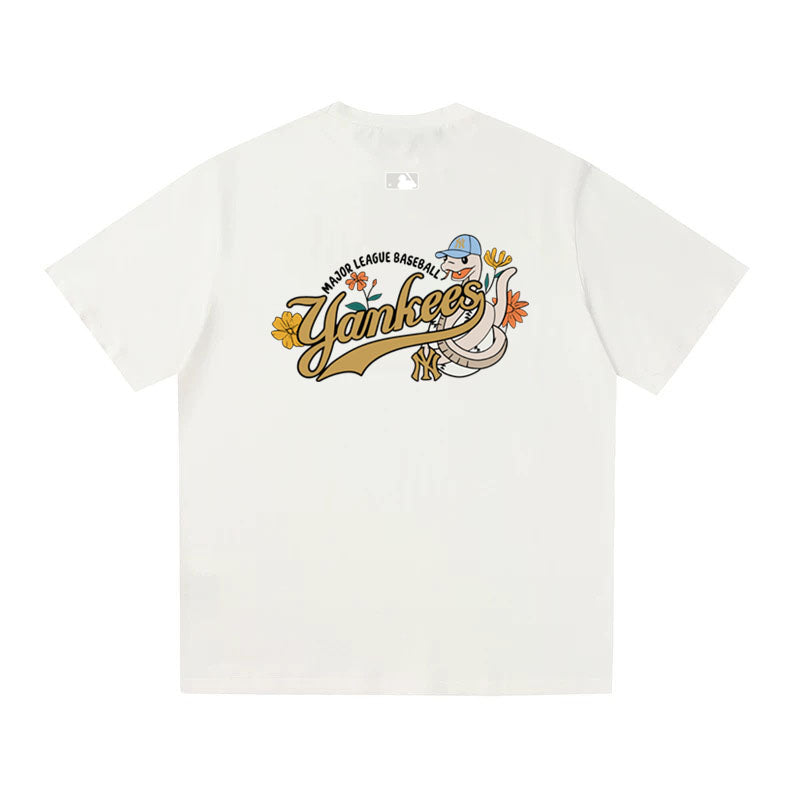 MLB Kaos Logo Seri Huruf, Unisex '"COD '" M-228 Ada 3 Pilihan Warna