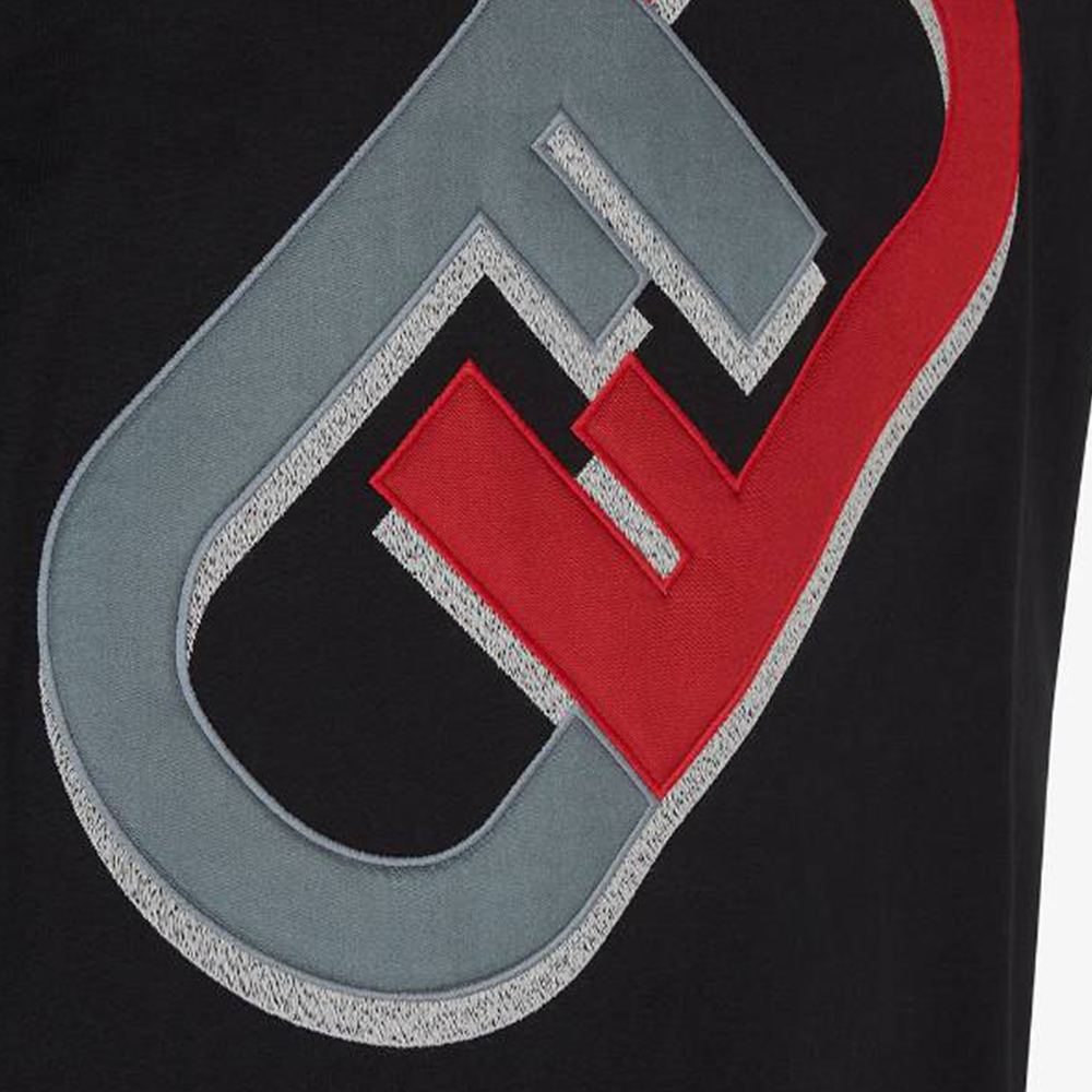 Kaos Pendek FENDI dengan Motif Gambar/Cetak, Cocok untuk Pria dan WanitaF-36