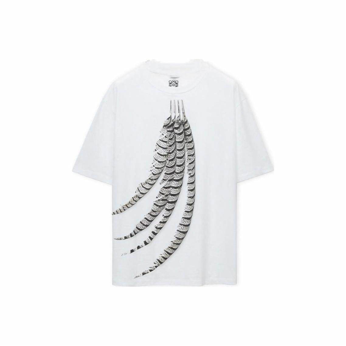 Kaos Pendek LOEWE dengan Motif Gambar/Cetak, Cocok untuk Pria dan Wanita -LE-14