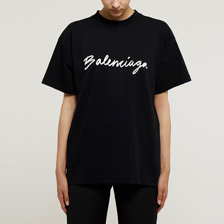 Kaos Pendek Balenciaga dengan Motif Gambar/Cetak, Cocok untuk Pria dan Wanita -BL-35