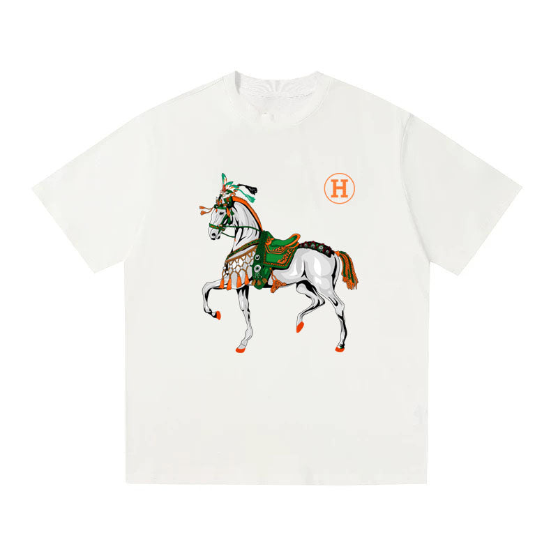HERMES Kaos Logo Seri Huruf, Unisex '"COD '"  HE - 14