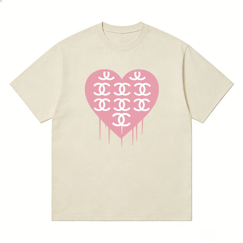CHANEL Kaos Logo Seri Huruf, Unisex '"COD '"  CH-201