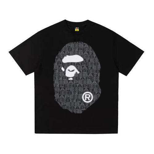 A BATHING APE Kaos Logo Seri Huruf, Unisex '"COD '"  AP-210