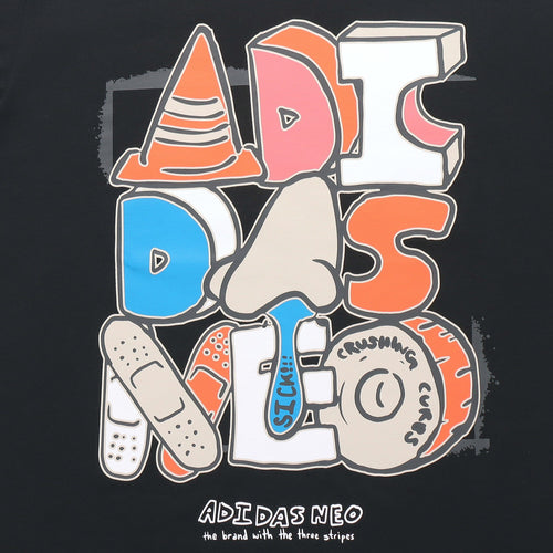 adidas Kaos Logo Seri Huruf, Unisex, COD '" AD-17