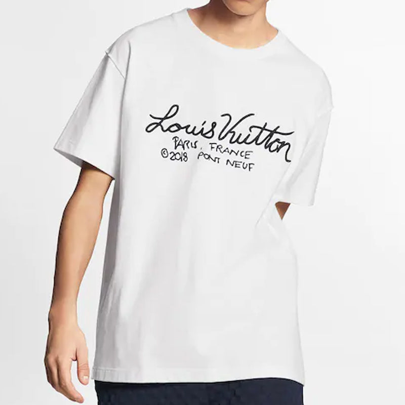 LV Kaos Logo Seri Huruf, Unisex, COD '-L-09