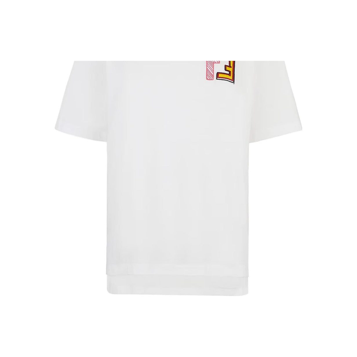 Kaos Pendek FENDI dengan Motif Gambar/Cetak, Cocok untuk Pria dan WanitaF-25