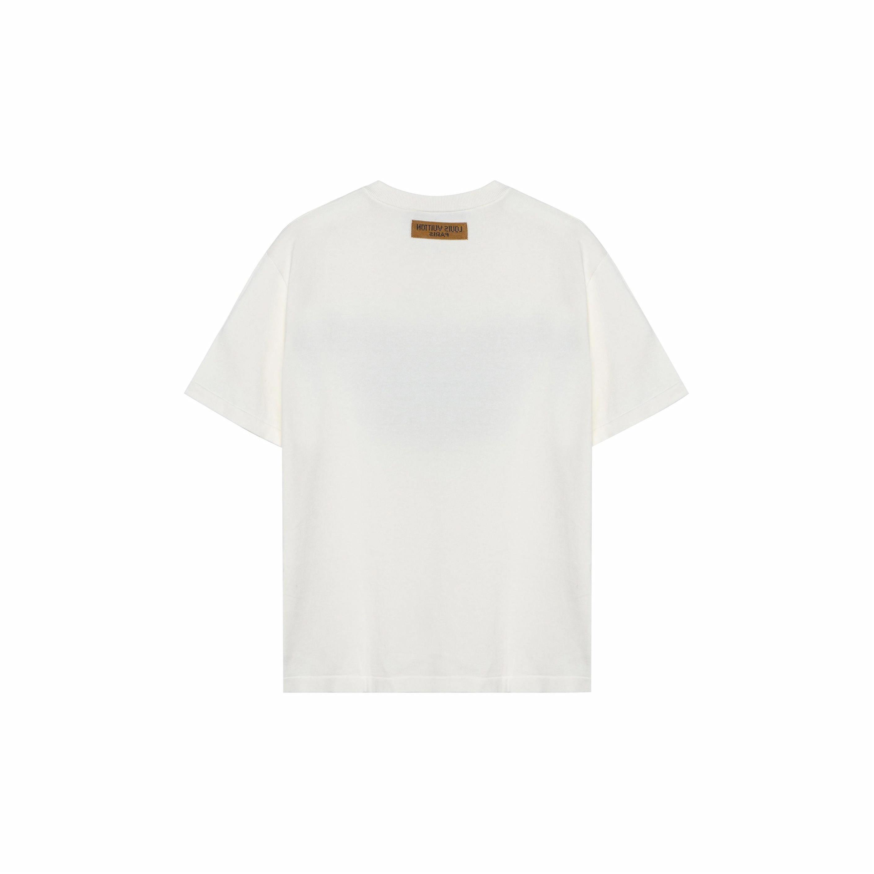 LV Kaos Logo Seri Huruf, Unisex, COD '-L-12