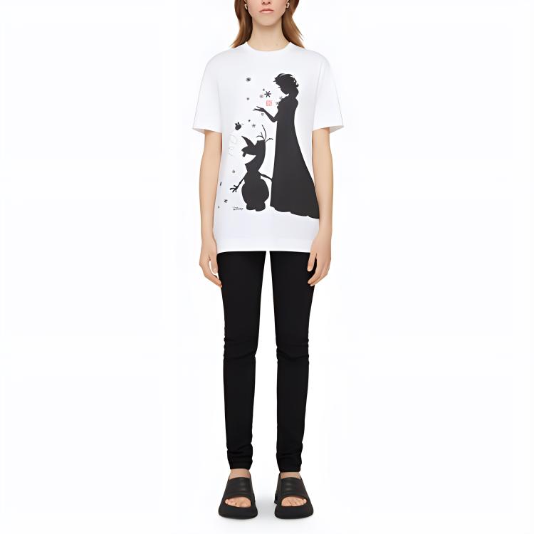 Kaos Givenchy Bermotif, Unisex -J-47