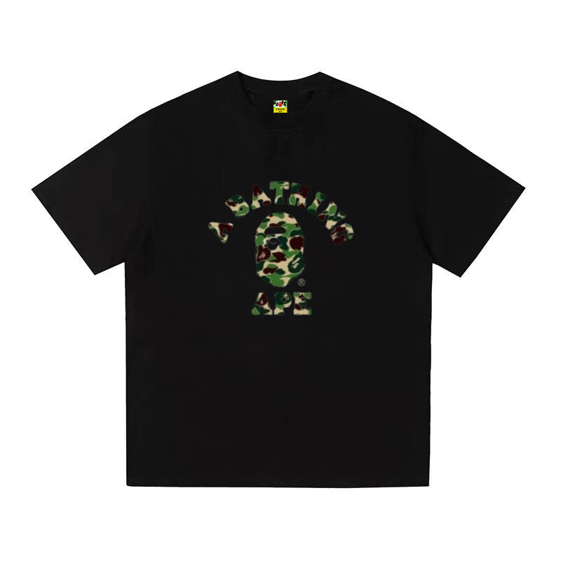 A BATHING APE Kaos Logo Seri Huruf, Unisex '"COD '"  AP-203