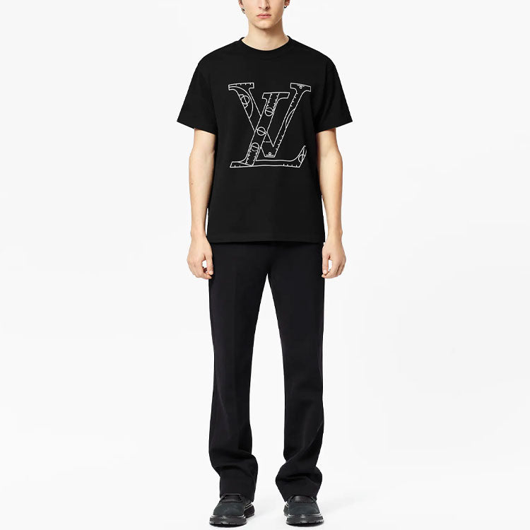 LV Kaos Logo Seri Huruf, Unisex, COD '-L-21