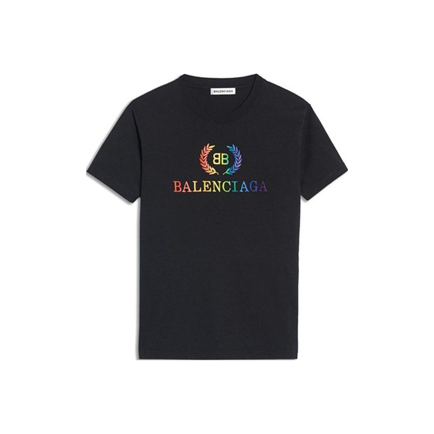 Kaos Pendek Balenciaga dengan Motif Gambar/Cetak, Cocok untuk Pria dan Wanita -BL-08