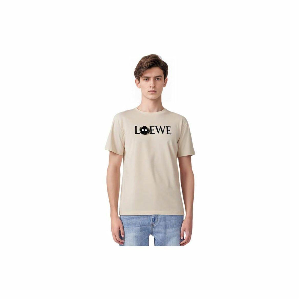Kaos Pendek LOEWE dengan Motif Gambar/Cetak, Cocok untuk Pria dan Wanita -LE-10