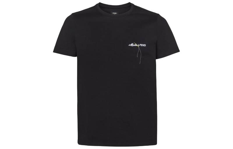 Kaos Pendek FENDI dengan Motif Gambar/Cetak, Cocok untuk Pria dan WanitaF-53