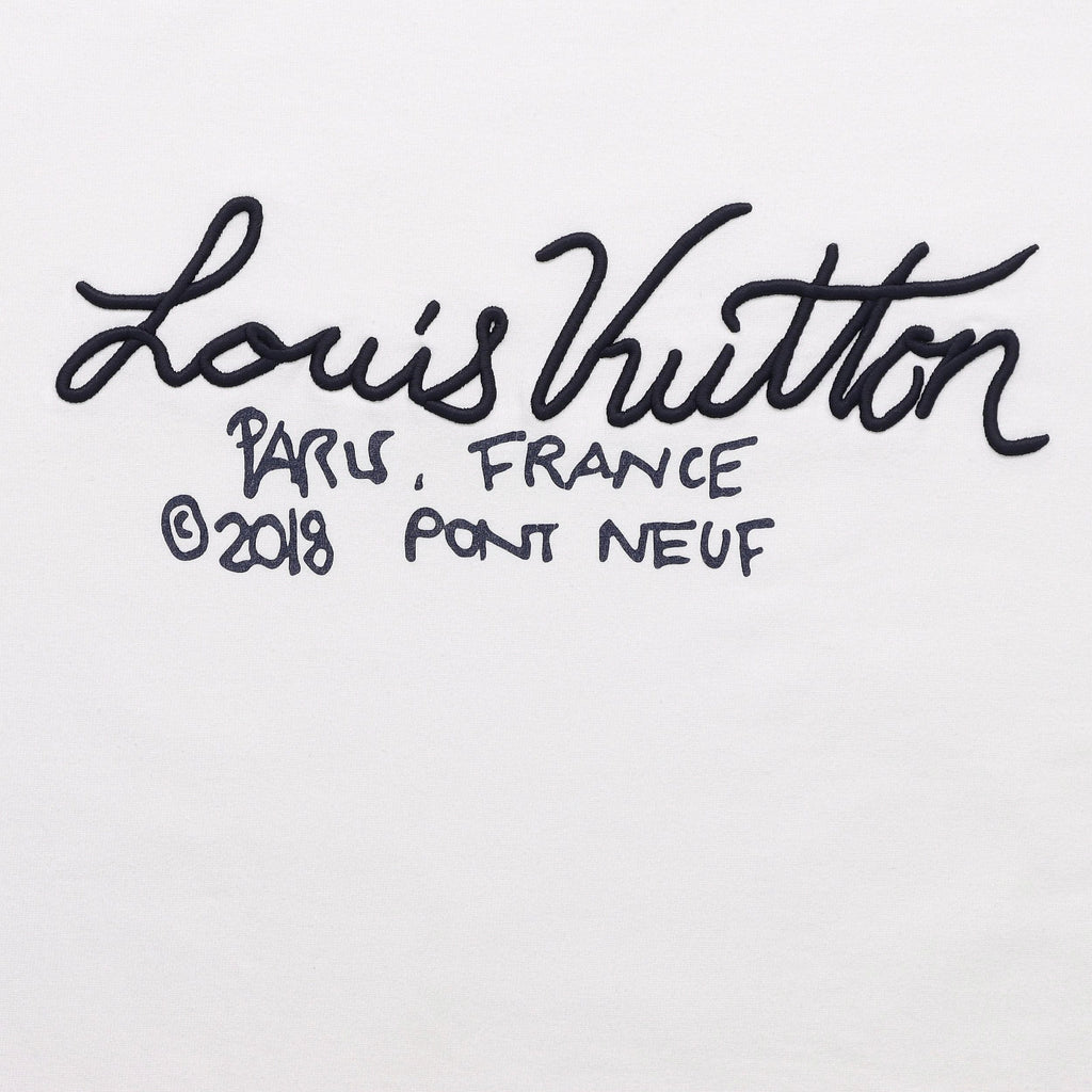 LV Kaos Logo Seri Huruf, Unisex, COD '-L-09