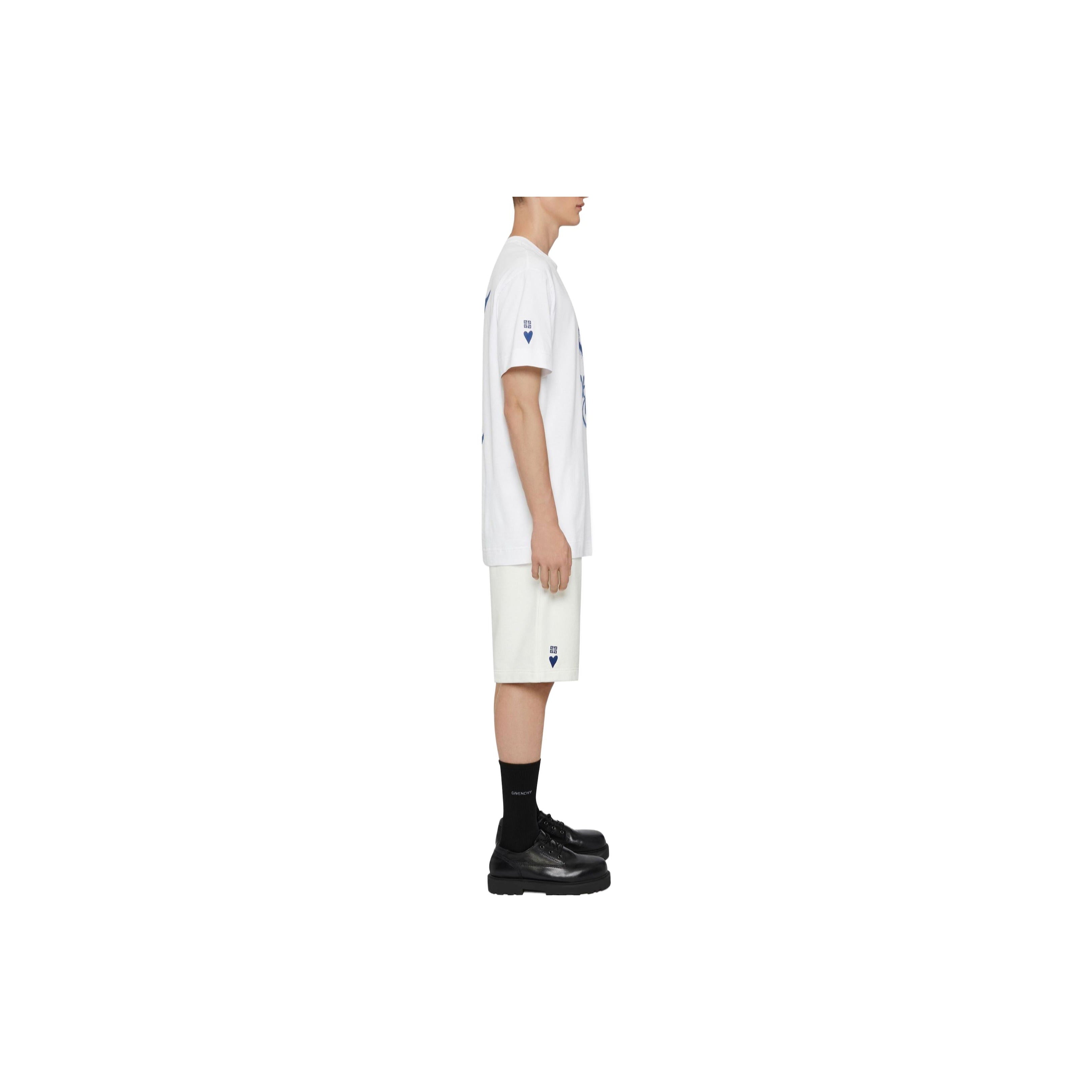 Kaos Givenchy Bermotif, Unisex -J-40