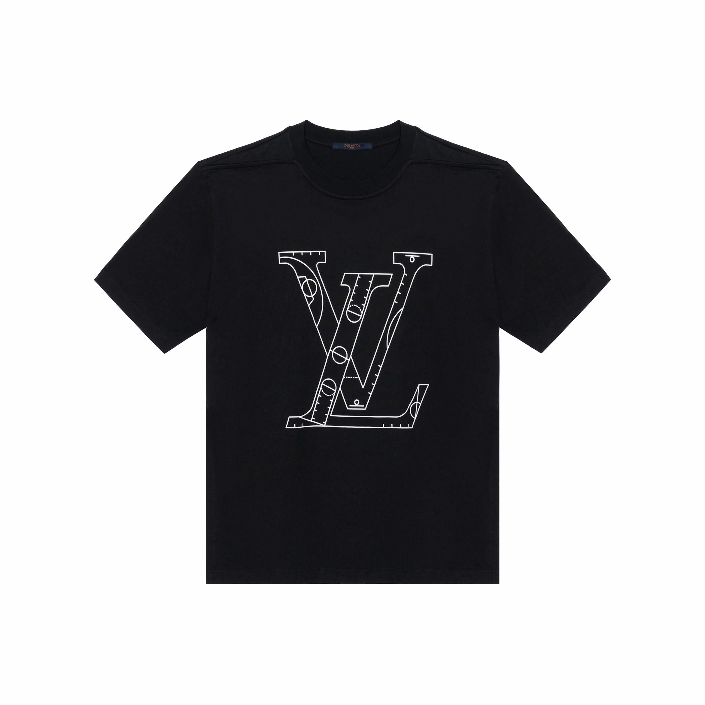 LV Kaos Logo Seri Huruf, Unisex, COD '-L-21