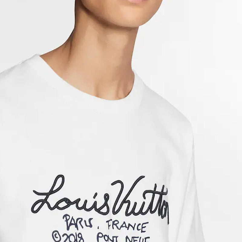 LV Kaos Logo Seri Huruf, Unisex, COD '-L-09