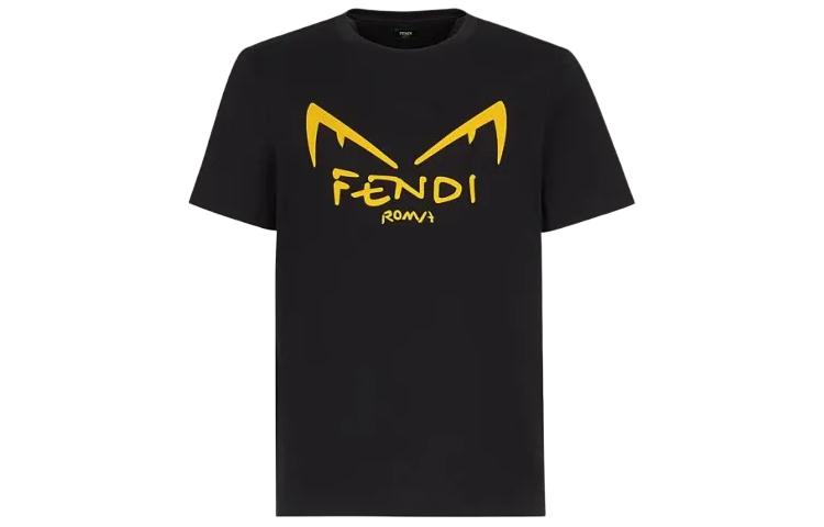 Kaos Pendek FENDI dengan Motif Gambar/Cetak, Cocok untuk Pria dan WanitaF-12