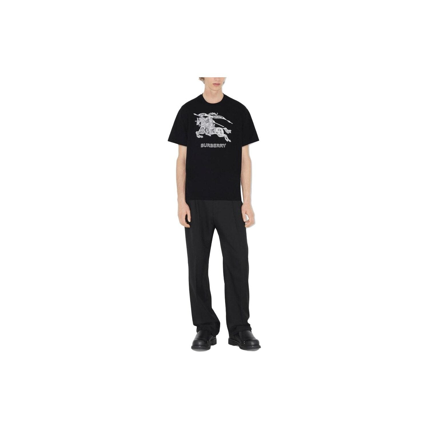 Burberry Kaos Logo Seri Huruf, Unisex, COD '"B-10