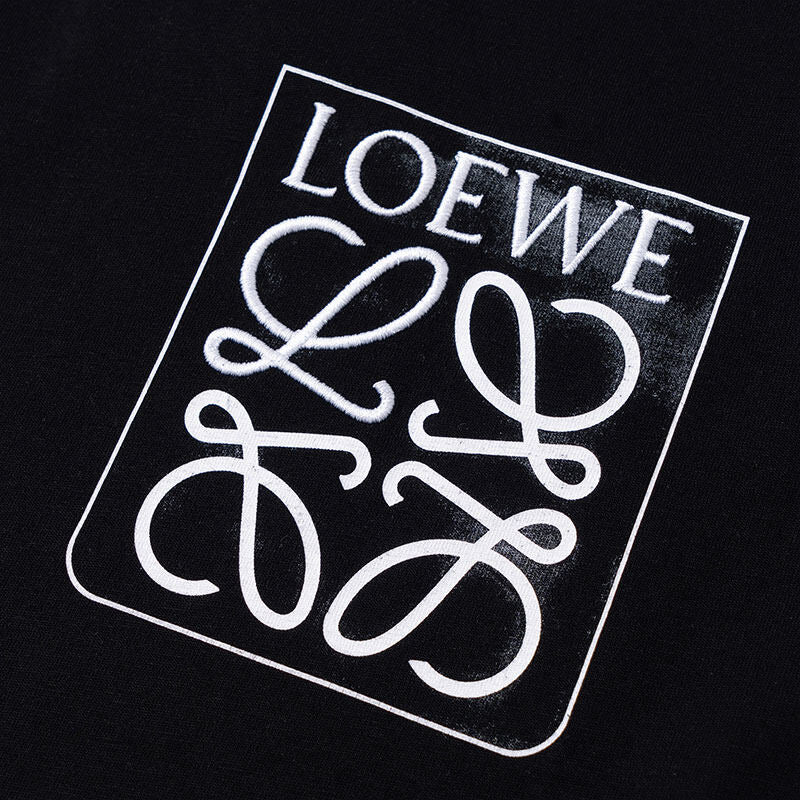 Kaos Pendek LOEWE dengan Motif Gambar/Cetak, Cocok untuk Pria dan Wanita -LE-04