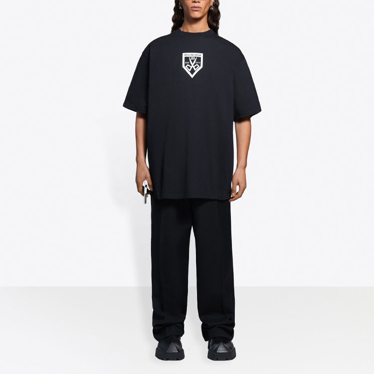 Kaos Pendek Balenciaga dengan Motif Gambar/Cetak, Cocok untuk Pria dan Wanita -BL-46
