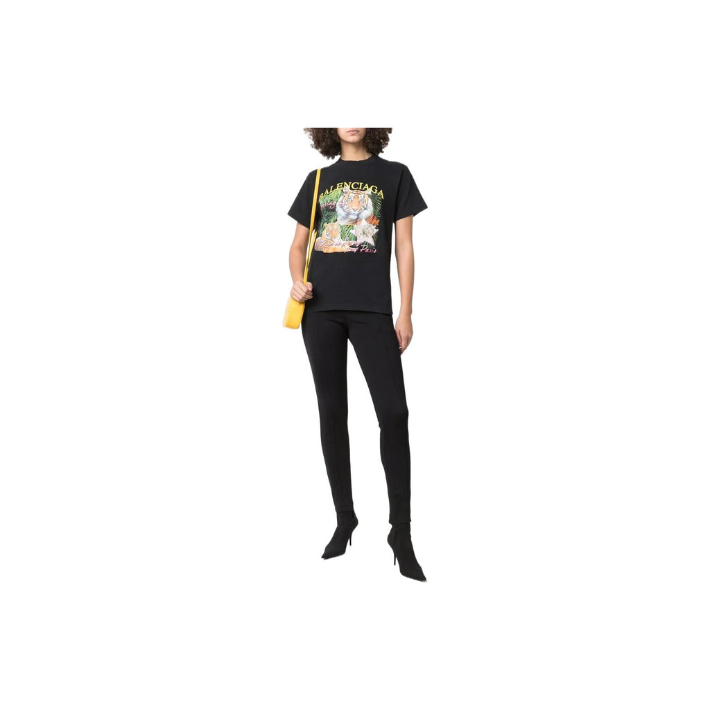 Kaos Pendek Balenciaga dengan Motif Gambar/Cetak, Cocok untuk Pria dan Wanita -BL-53